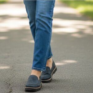 Naturalizer Womens Cabaret Patent Padded Insole Loafers Sz 8M Gray #316K